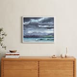 "Cloud Symphony Ring of Kerry Ireland" - Art Print in Stormy Indigo by Eva Marion - In a Room