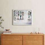"La estacion" - Art Print in blueish grey by Lulaloo - In a Room