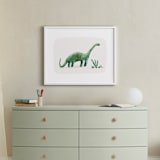 "brave brontosaurus" - Art Print in Leaf by Kayla King - In a Room