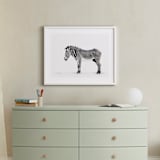 "Counting Stripes" - Art Print in Cream by Lisa Sundin - In a Room