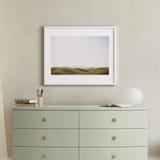 "Distance" - Art Print in Rolling Hills Green by Shannon Paras - In a Room