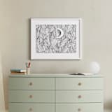 "Peek A Boo" - Art Print in Black & White by Helen H Wu - In a Room