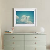 "Fly With Me I" - Art Print in Sky Blue by Erin Beutel - In a Room