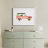 "Cruising Nantucket" - Art Print in Pale Pink by Kelsey Livingston - In a Room