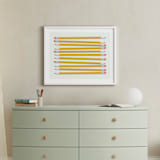 "Make Your Mark art print" - Art Print in Yellow by Sarah Cohn - In a Room