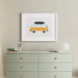 "Wheels 4" - Art Print in Mustard by Kristie Kern - In a Room