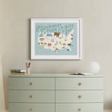 "Adventurer's Guide" - Art Print in Blue by Hannah Williams - In a Room