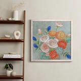 "A Bouquet for Kaitlin" - Art Print in Coral by Jennifer Allevato - In a Room