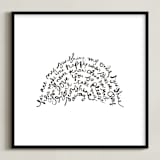 "You are my Rising Sunshine" - Art Print in Black by Dean Street - Framed