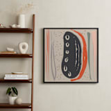 "Living Hope Island" - Art Print in Taupe by Pamela Smith - In a Room