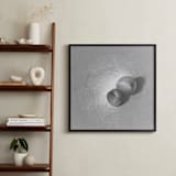"Two Peaches" - Art Print in Silver by Meghan Lacey - In a Room