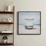 "8th Street Tower" - Art Print in blue by Shannon Howard - In a Room