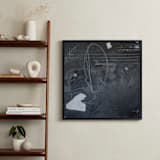 "It's Never Just Black and White" - Art Print in Blue Grey by Jan McCarthy - In a Room