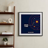 "You are Here" - Personalized Art Print in Midnight by Robin L. Andrews - In a Room