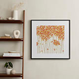 "Nature's Confetti" - Art Print in Persimmon by Inkblot Paper - In a Room