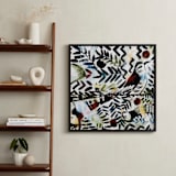 "Bird Song Master" - Art Print in Blue Bird by A MAZ Design - In a Room