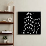 "an ICON (b&w)" - Art Print in black as night by Gail Schechter - In a Room
