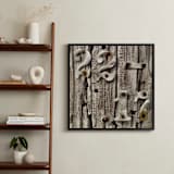 "Hammered Digits" - Art Print in Brown by Misty Hughes - In a Room