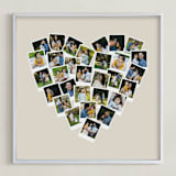 "Heart Snapshot Mix® Hues Photo Art" - Framed Photo in Warm Grey by Minted - Framed