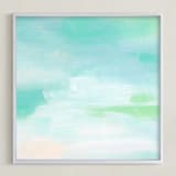 "Hanalei" - Art Print in Cornflower by Artsy Canvas Girl Designs - Framed