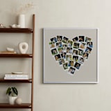 "Heart Snapshot Mix® Hues Photo Art" - Framed Photo in Warm Grey by Minted - In a Room