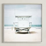 "8th Street Tower" - Art Print in blue by Shannon Howard - Framed