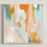 "Deserai" - Art Print in Desert Pink by Parima Studio - Framed Canvas
