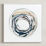 "Soma" - Art Print in Dove by Kelly Ventura - Framed Canvas