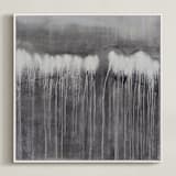 "The Forest" - Art Print in Moody Grey by Bethany Mabee - Framed Canvas