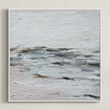 "Rose Quartz Fury" - Art Print in Rose Quartz by Nicoletta Savod - Framed Canvas