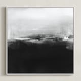 "DuskDawn" - Art Print in Black and White by Vasco - Framed Canvas