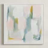 "Delicacy" - Art Print in White by Nicoletta Savod - Framed Canvas