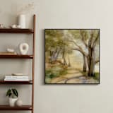 "Dreamy Olive Trees" - Art Print in Olive Green by Bethany Hackmann - In a Room