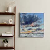 "Rolling Through" - Art Print in Sky Blue by Kelly Johnston - In a Room