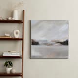"Misty Beaches I" - Art Print in Misty Grey by AlisonJerry - In a Room