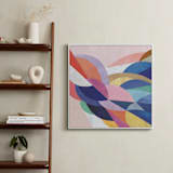 "Architecture of Flow" - Art Print in Poppy by melanie mikecz - In a Room