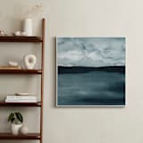 "A Hushed Evening" - Art Print in Indigo Blue by Renee Anne Bouffard-McManus - In a Room