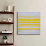 "an ode to agnes" - Art Print in bright sunny yellow by tina johnson - In a Room