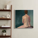 "Bath" - Art Print in Teal by sue prue - In a Room