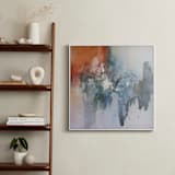 "Don't Stop Making Mistakes" - Art Print in Glacial Blue by Christine Olmstead - In a Room