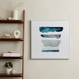 "of land and sea - deep" - Art Print in Aqua by Kiana Lee - In a Room