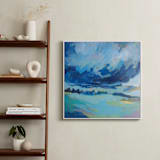 "Heart Full of Wonder" - Art Print in Rich Blues by Megan Leong - In a Room