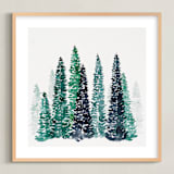 "Scenic Route" - Art Print in White by Kelsey McNatt - Framed