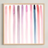"Autumn, No. 4 (Stripes)" - Art Print in Warm by studio SYLVO - Framed