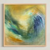 "Winds of Change" - Art Print in Marigold by Stacy Kron - Framed