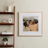 "With a Heart: Square Framed Photo" - Framed Photo in Taupe by Laura Hamm - In a Room