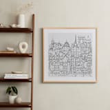 "Study Abroad" - Art Print in White by Krissy Bengtson - In a Room