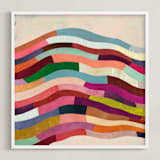 "Strata I" - Art Print in Cream by melanie mikecz - Framed