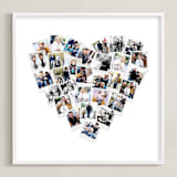 "Heart Snapshot Mix® Photo Art" - Framed Photo in White by Minted - Framed