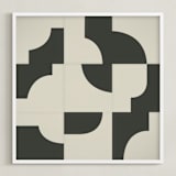 "Off The Grid 03" - Art Print in Vintage by Jennifer Morehead - Framed